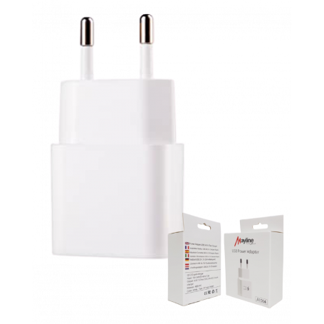 Adaptateur Secteur USB 10W - Chargeur Rapide (Mayline)