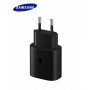 Kit Chargeur Type-C / Type-C Samsung 25W Noir - Retail Box (Origine)