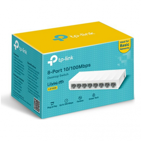 Switch Ethernet 8 ports 10/100 Mbps TP-Link LS1008