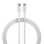 Type-C / Type-C Fast Charging Cable - Devia Smart Series - PD 60W 3A 2M - White