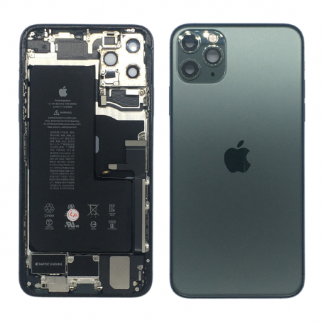 Back Cover Housing iPhone 11 Pro Max Green - Charging Connector Battery (Original Dismantled) Grade A