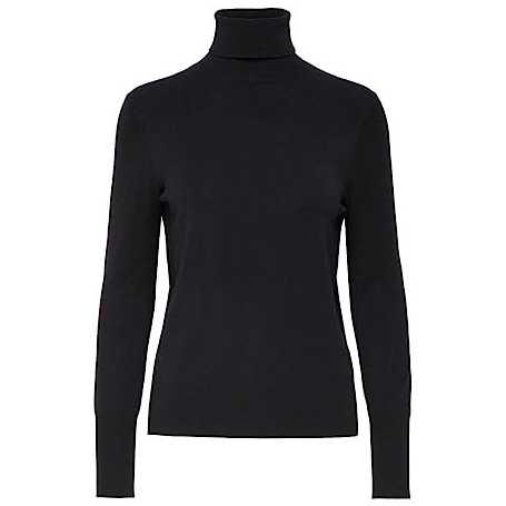 Pull col roulé femme noir taille S(Reconditionné)