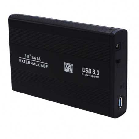 USB 3.0 External Hard Drive Enclosure for 3.5" Laptop - Black