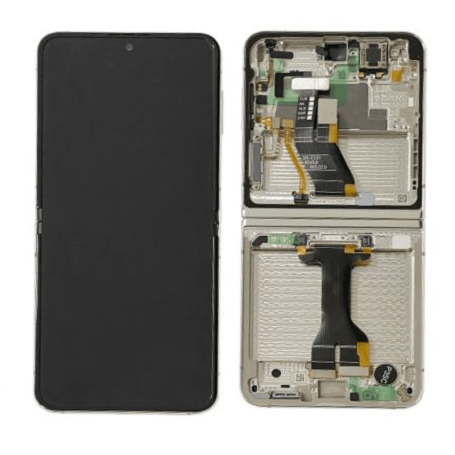 Samsung Galaxy Z Flip 5 Cream Interior Screen Chassis (Service Pack)