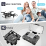 Mini Professional Drone with 4K Camera Portable RTF Foldable RC Quadcopter with 4 Batteries